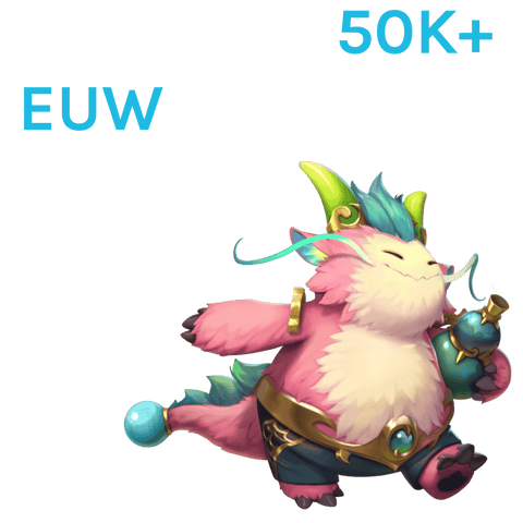 EUW smurf account with unverified email - customizable and ready for play
